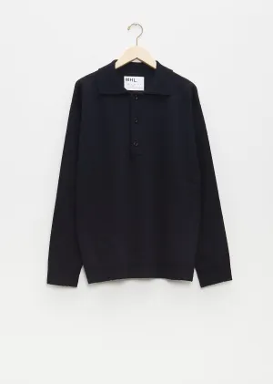 Oversized Knitted Polo Dry Wool
