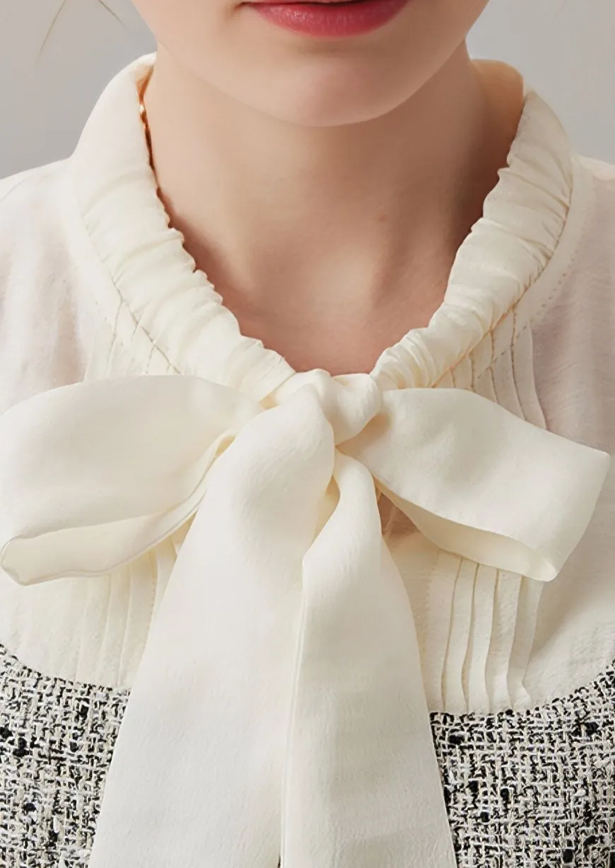 SPLICING STREAMER SMALL LONG SLEEVE SHIRT